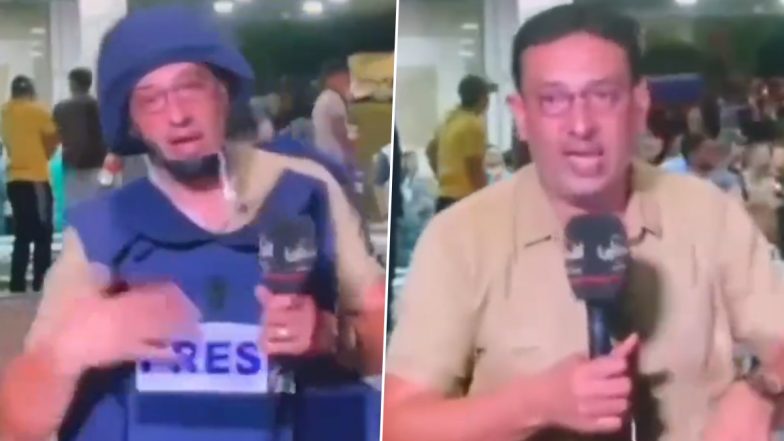 Israel-Hamas War: Palestine Reporter Starts Crying Live on Air, Says He Will Get Killed; Video Surfaces