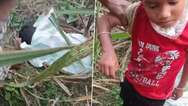 UP Shocker: Two Kids Kidnapped, Found Tied Inside Sack in Lakhimpur Kheri; 2 Arrested (Watch Video)