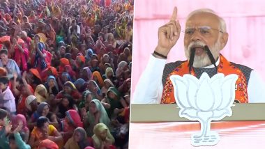 Nitish Kumar Population Control Remark: PM Narendra Modi Attacks Bihar CM Over His ‘Derogatory’ Remarks on Birth Control (Watch Video)