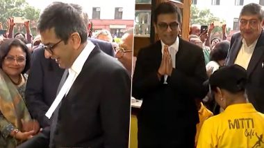 ‘Mitti Cafe’ Inaugurated Inside Supreme Court Complex: CJI DY Chandrachud Inaugurates Cafe Managed by Differently-Abled People Inside SC Complex (Watch Video)