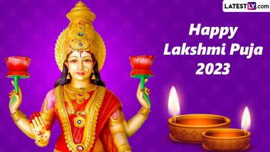 Happy Lakshmi Puja 2023 Messages & WhatsApp Status Video: Wish 'Shubh Diwali' With Greetings, Images and Wallpapers to Near and Dear Ones