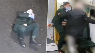 London Shocker: Abusive Patient Pushes Paramedic Out of Ambulance After Urinating Inside Vehicle, Disturbing Video Surfaces