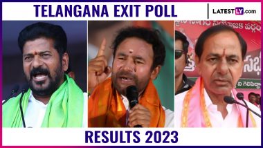 Telangana Exit Poll 2023 Results by India Today-Axis My India: Congress Likely to Win Southern State, Know Where BRS and BJP Stands