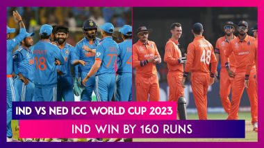 IND vs NED ICC World Cup 2023 Stat Highlights: India Defeat Netherlands By 160 Runs, Remain Unbeaten En Route To Semifinals