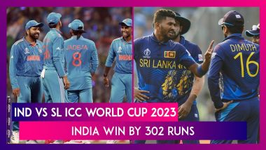 IND vs SL ICC World Cup 2023 Stat Highlights: India Qualify For Semifinals With Victory Over Sri Lanka