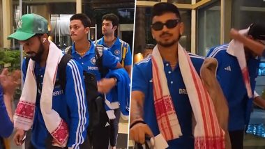 IND vs AUS 3rd T20I 2023: Men in Blue Arrive in Guwahati Ahead of Australia Match