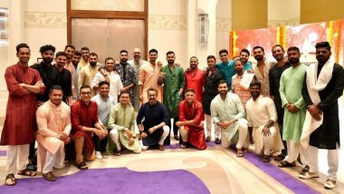 Rohit Sharma-Led Team India Celebrate Diwali Ahead of Netherlands Clash in ICC Cricket World Cup 2023 (See Pics)