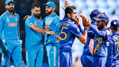 India Won By 302 Runs | IND vs SL Highlights of ICC Cricket World Cup 2023: Mohammed Shami's Five-Wicket Haul Powers India to Dominating Victory