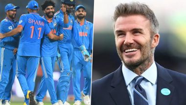 David Beckham Likely To Attend IND vs NZ ICC Cricket World Cup 2023 Semifinal Match With Sachin Tendulkar at Wankhede Stadium in Mumbai: Report