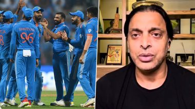 'Time for India To Start Celebrating Their Fast Bowlers’ Pakistan Great Shoaib Akhtar Lauds India’s Bowling Attack After Men in Blue Beat Sri Lanka by 302 Runs in CWC 2023 (Watch Video)