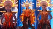 Miss Universe 2023: El Salvador&rsquo;s Isabella Garcia-Manzo Exudes Glamour in &lsquo;Volcanic Empowerment Suit&rsquo; in National Costume Show; See the Beauty&rsquo;s Pics and Videos From the Preliminary Competition