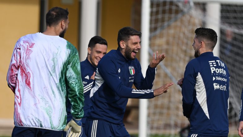 Italy Vs North Macedonia Live Streaming Online UEFA Euro 2024   Italy Players Share A Laugh During Training Session 784x441 