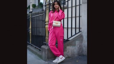 Jasmine Bhasin Rocks Hot Pink Hoodie and Track Pants, Flaunts Uber Cool Style in Latest Picture