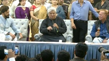 Javed Akhtar Says ‘Hindus Are Generous and Large-Hearted’; Veteran Lyricist Addresses About Hindu Culture at an Event in Mumbai (Watch Video)