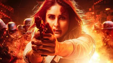 Singham Again: Rohit Shetty Unveils FIRST Look of Kareena Kapoor Khan As Avni Bajirao Singham; Actress Looks Fierce Holding Gun in the Poster (See Post)