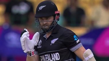 New Zealand Skipper Kane Williamson Completes 1000 Runs in World Cups, Achieves Feat During NZ vs PAK ICC CWC 2023 Match