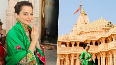 Kangana Ranaut Visits Somnath and Dwarkadhish Temples to Calm Her 'Restless Mind,' Tejas Actress Shares Pics On Insta! (View Post)