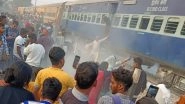 Uttar Pradesh Train Fire: Panic Among Passengers After Blaze Erupts in Coach of Kanpur Anwarganj-Kasganj Express (See Pics and Videos)
