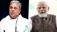 Karnataka CM Siddaramaiah Writes to PM Narendra Modi Requesting Waiver of Import Taxes on Zolgensma Injection to Treat Baby Battling Rare Disease
