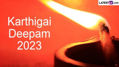 Tiruvannamalai Deepam (Karthigai Deepam) 2023 Date, Shubh Muhurat and Significance: Know About Thiruvannamalai Deepam Puja Rituals and How the Festival Is Celebrated by Tamil Hindus