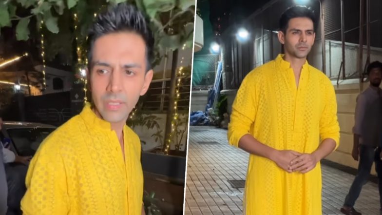 Kartik Aaryan Attends Sara Ali Khan’s Diwali Bash After Actress Addressed Being Friends With Him on Koffee With Karan Post Breakup (Watch Video)