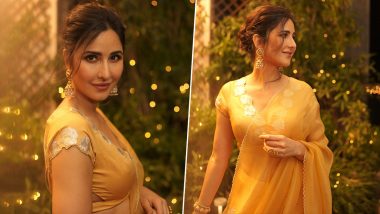 Katrina Kaif Looks Effortlessly Elegant in Yellow and Silver Lehenga, Tiger 3 Actress Beautiful Shares Pics On Insta!