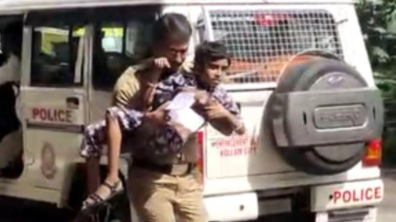 Kerala Kidnapped Girl Rescued: Six-Year-Old Girl Found a Day After Being Abducted by Kidnappers in Kollam, Celebrations Galore (Watch Video)