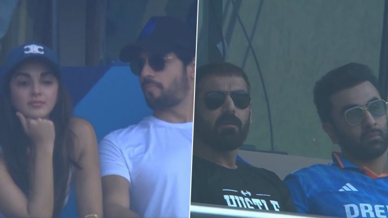 ICC World Cup 2023 Semi-Final: Kiara Advani-Sidharth Malhotra, Ranbir Kapoor and John Abraham at Mumbai’s Wankhede Stadium To Cheer ‘Men in Blue’ (View Pics)