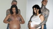 Kourtney Kardashian Drops NSFW Photos To Wish Travis Barker on His Birthday; Reality Star Goes Topless in These Racy Pics With Her &lsquo;Lover&rsquo;
