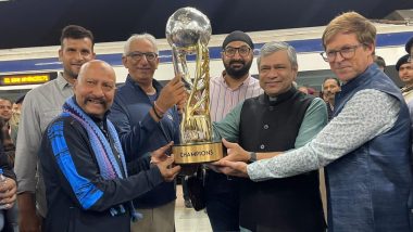 Legends League Cricket 2023 Trophy Tour Begins from Bhopal on Vande Bharat Train
