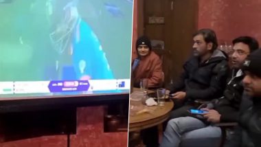 MS Dhoni Spotted Watching IND vs AUS ICC Cricket World Cup 2023 Final, Video Goes Viral
