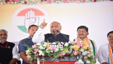 ED, CBI, IT Raids in Chhattisgarh Can’t Demoralise Congress Workers, Party Will Win Assembly Elections There and in Madhya Pradesh, Says Mallikarjun Kharge