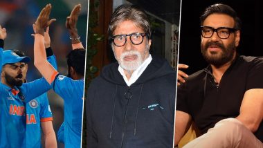 India Wins ICC World Cup 2023 Semi-Final Match: Amitabh Bachchan, SS Rajamouli, Ajay Devgn, Riteish Deshmukh Congratulate Men in Blue For Winning Against New Zealand and Going Into Final!