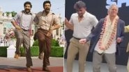IFFI 2023: Michael Douglas Happily Dances to Ram Charan and Jr NTR's RRR Song 'Naatu Naatu' at the Event (Watch Video)