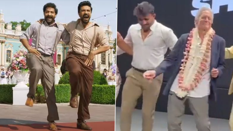 IFFI 2023: Michael Douglas Happily Dances to Ram Charan and Jr NTR's RRR Song 'Naatu Naatu' at the Event (Watch Video)