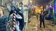Rolling Stones Frontman Mick Jagger Goes Pandal-hopping in Kolkata on Kali Pujo (View Pics)