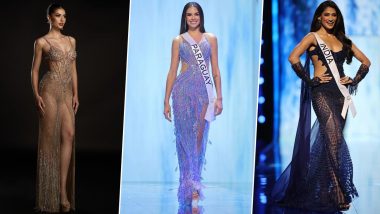 Miss Universe 2023: From Shweta Sharda, Karla Guilfú to Noelia Voigt, Check Out the Most Exquisite and Standout Evening Gowns Worn by Contestants at the Preliminary Gala (View Pics)