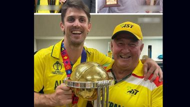 'Like Father, Like Son' World Cup Winners Mitchell Marsh and Dad Geoff Marsh’s Pics With ICC CWC Trophies Go Viral