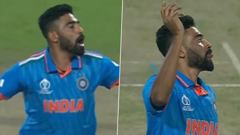 Mohammed Siraj Performs Cristiano Ronaldo’s Iconic ‘SIUUU’ Celebration After Dismissing Quinton de Kock During IND vs SA CWC 2023 Match, Video Goes Viral!