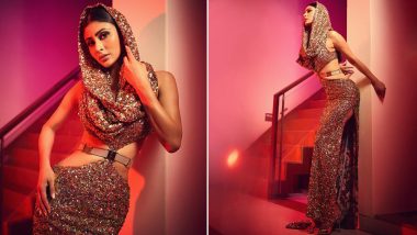 Mouni Roy Looks Like a Million Bucks in Shimmery Golden Waist Cut-Out Outfit, See Her Latest Instagram Pictures Here