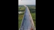 Mumbai-Ahmedabad Bullet Train Project Achieves Milestone: 100 KM of Viaduct, 250 KM of Pier Construction Completed (Watch Video)