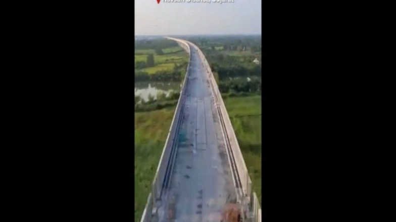 NHSRCL Says 100 KM of Viaducts, 250 KM Pier Work Completed of Mumbai-Ahmedabad Bullet Train