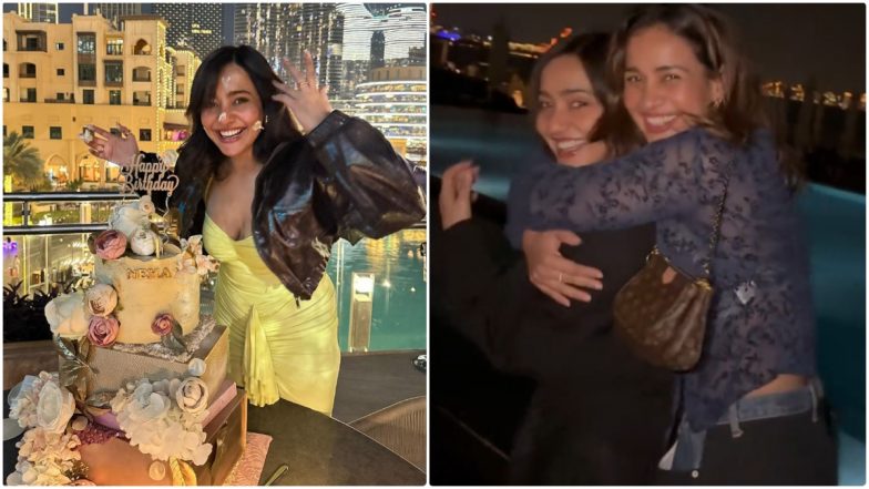 Neha Sharma’s Birthday Photo Dump Showcases Giant Cake and Fun Times With Sister Aisha Sharma (View Pics)