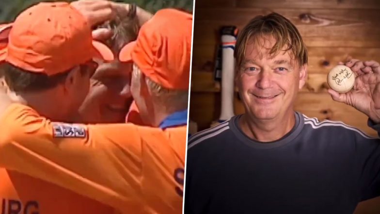 Netherlands’ Bas de Leede Shares Anecdote of Father Tim de Leede Having Match Ball Signed by Sachin Tendulkar After Dismissing Him in 2003 Cricket World Cup (Watch Video)