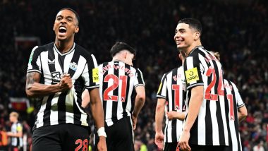 Manchester United 0–3 Newcastle United, Carabao Cup 2023–24: Defending Champions Knocked Out After Heavy Defeat at Home (Watch Goal Video Highlights)