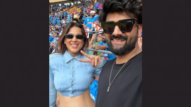 ICC World Cup 2023 Semi-Final: Nia Sharma and Her Brother Vinay Sharma Reach Wankhede Stadium To Witness Electrifying Match Between India vs New Zealand (View Pic)