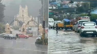 Tamil Nadu Rains: Heavy Rainfall Lashes Parts of Ooty City (Watch Video)