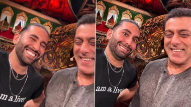 Bigg Boss 17: Orhan Awatramani aka Orry Shoots for Weekend Ka Vaar With Host Salman Khan (View Pics)