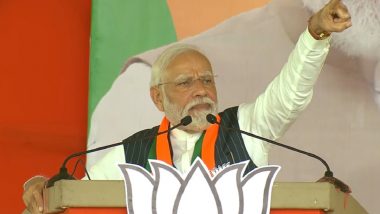 Telangana Assembly Elections 2023: TRS Becoming BRS, UPA Taking the Name of INDIA Alliance Does Not Change Their Corruption, Says PM Narendra Modi in Kamareddy (Watch Video)