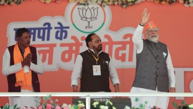 PM Narendra Modi Makes Veiled Attack on Nitish Kumar, Says INDIA Bloc 'Silent' on Its Big Leader's 'Derogatory' Language Against Women (Watch Video)